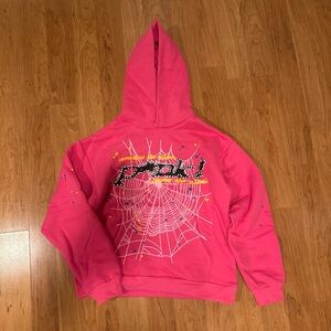 spyder pink hoodie, V1
